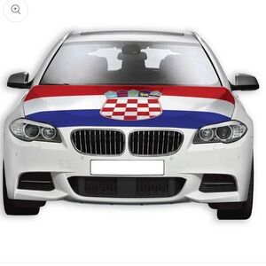 Croatian Flag Car Hood Cover